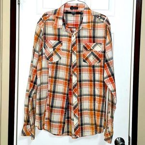 Long sleeve plaid button up